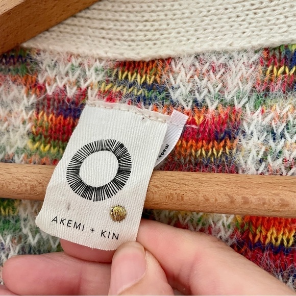 Anthropologie Akemi + Kin Rainbow Cardigan Kimono O/S One Size - Picture 4 of 7